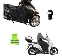 COMPATIBILE CON KYMCO AGILITY 125 R16 + COPRIGAMBE FELPATO PARANNANZA IMPERMEABILE COPERTA TERMICA PER SCOOTER E MAXISCOOTER COPERTURA PER GAMBE PETTO CON PELLICCIA SINTETICA