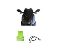 COMPATIBILE CON KYMCO AK 550 ABS ANNO 2022 CUPOLINO PARABREZZA FACO PER SCOOTER SPOILER BASSO FUME' SCURO ANTIVENTO PMMA AIR FLOW+KIT MONTAGGIO INCLUSO L.390XH.480XS.3MM