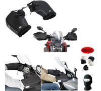 COMPATIBILE CON KYMCO DOWNTOWN 350 GT COPRI MANOPOLE-MANUBRIO-FRENO-ACCELLERATORE CALDE PARAFREDDO IMPERMEBILI ANTIVENTO MOTO-SCOOTER-QUAD PARAMANI RIGIDO X FACILE ACCESSIBILITA'