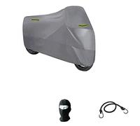 COMPATIBILE CON KYMCO PEOPLE S 125 TELO COPRIMOTO COPRISCOOTER IN NYLON IMPERMEABILE STRISCE FLUO COPERTURA PER SCOOTER MOTO UNIVERSALE COVER ANTISTRAPPO ANTIPIOGGIA 232X100X125CM