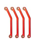 Compatibile Con Kyosho Per MINI-Z 4X4 Per Jimny 32523 1/18 RC Crawler Car Upgrade Parts Set Di Bielle In Metallo Barra Di Collegamento Dello Sterzo Collegamento Auto RC(Red)