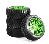 Compatibile Con Kyosho Per MP10 Per Buggy 4WD Per HSP 4 Pezzi Ruote Di Aggiornamento Fuoristrada Pneumatici Ruota 17mm Esagonale Per 1/8 RC Auto Pneumatici RC