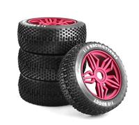 Compatibile Con Kyosho Per MP10 Per Buggy 4WD Per HSP 4 Pezzi Ruote Di Aggiornamento Fuoristrada Pneumatici Ruota 17mm Esagonale Per 1/8 RC Auto Pneumatici RC