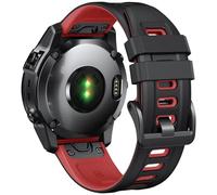 Compatibile con la banda Garmin Fenix 7x, sostituzione della fascia di orologio a silicone morbido da 26 mm per Fenix 5x/Fenix 6X/Fenix 5x Plus/Fenix 6x Pro/Fenix 3/Fenix 3HR Smartwatch