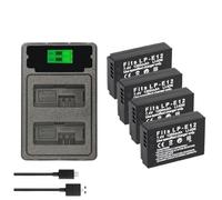 Compatibile con la batteria Canon LP-E12 for Rebel SL1 EOS SL1 100D Kiss X7 EOS-M M M2 M10 M50 M100(4 Battery 1 Charger)