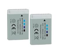 Compatibile con la batteria Canon NB-13L con caricabatterie LCD a 3 slot for G5X G7X G9X G7 X Mark II G9 X, SX620 SX720 SX730(2 Pcs Battery)