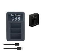 Compatibile con la batteria for fotocamera GoPro Hero 3 3+ AHDBT-301 con caricabatterie intelligente USB LED(1 Battery Set)