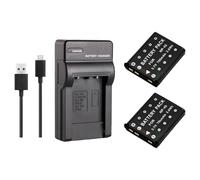 Compatibile con la batteria Fujifilm NP-45 for SP-2, mini 90, J38 J35 JV500 T500 Camera(2Battery 1Charger)