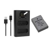 Compatibile con la batteria Nikon EN-EL14a, sostituzione for fotocamera Df D5600 D5500 D5300 D5200 D5100 D3500 D3400 D3300 D3200 D3100(1Battery 1Bi-Charger)