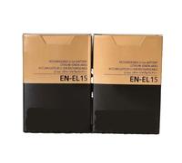 Compatibile con la batteria Nikon EN-EL15, 1900 mAh di ricambio for D750 D800 D810 D500 D600 D610 D7000 D7200 MH-25(2 EN-EL15)