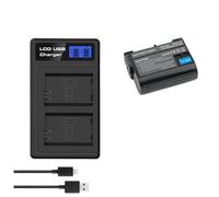 Compatibile con la batteria Nikon EN-EL15, 2550 mAh di ricambio for DSLR D600 D610 D800 D800E D810 D850 D7000 D7100 D7200 L50(Charger And 1battery)