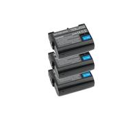 Compatibile con la batteria Nikon EN-EL15, 2550 mAh di ricambio for DSLR D600 D610 D800 D800E D810 D850 D7000 D7100 D7200 L50(3battery)