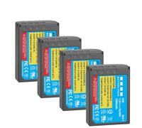 Compatibile con la batteria Olympus BLX-1, 2280 mAh for la fotocamera OM-1 OM1 BLX1 BLX-1(4 Pcs Battery)