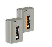 Compatibile con la batteria Olympus BLX-1 con caricabatterie di tipo C, 2600 mAh for la fotocamera di sistema OM-1 Mark II OM(2 PCS Battery)