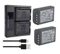 Compatibile con la batteria Olympus BLX-1 e il caricabatterie doppio for la fotocamera di sistema OM-1 OM-1 Mark II OM(2 BAT and CH kit)