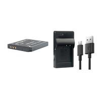 Compatibile con la batteria Panasonic DMW-BCK7E, 1000 mAh for DMC-FT30 DMC-S1 DMC-S2 DMC-S3 DMC-S5 DMC-SZ02 DMC-SZ1 DMC-SZ5 SZ7(1Battery 1Charger)