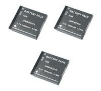 Compatibile con la batteria Panasonic DMW-BCK7E, 1000 mAh for DMC-FT30 DMC-S1 DMC-S2 DMC-S3 DMC-S5 DMC-SZ02 DMC-SZ1 DMC-SZ5 SZ7(3PC Battery)