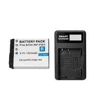 Compatibile con la batteria Sony NP-FR1 for DSC P100 P150 P120 T30 G1 V3 T50 F88 P100LJ P100PP P100R P100S P150(4 pcs with Charger)