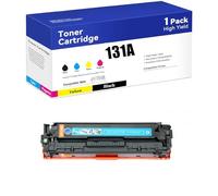 Compatibile con la cartuccia di toner HP 131A CF210A di ricambio per stampante HP M276nw M251n M251nw CM1312NFI CM1312 CP1215 CP1518NI CM1415FN CM1415FNW CP1525N. Colori brillanti.,C