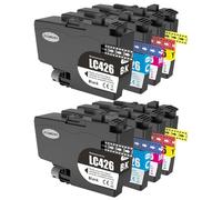 Compatibile con la cartuccia d'inchiostro Brother LC426 LC426XL for stampanti serie MFC-J(2SET LC426 BK C M Y)