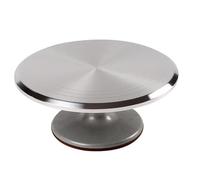 Compatibile con la cucina - Piatto girevole for torte fai da te in acciaio inossidabile, supporto rotondo rotante for decorazioni di torte e forniture for pasticceria(12inch)