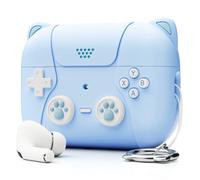 Compatibile con la custodia per AirPods Pro di prima/seconda generazione, cover in silicone classica con controller di gioco per la custodia di