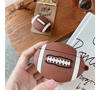 Compatibile con la custodia per AirPods Pro per bambini, ragazzi, ragazze, ragazzi, donne, in silicone, per AirPod Pro, calcio, divertente Kawaii Cartoon 3D Cute Cover per AirPods 3 (rosso)