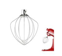 Compatibile con la frusta KitchenAid K45WW da 4,5-5 QT, accessorio di ricambio in acciaio inossidabile a 6 fili.