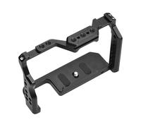 Compatibile con la gabbia for fotocamera in lega di alluminio Sony A7IV con doppi attacchi for slitta a freddo e filettature da 1/4 di pollice(Black)