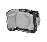 Compatibile con la gabbia for fotocamera Sony FX3 e FX30 con serracavo, guida NATO e fori ARRI da 3/8" for maniglia XLR(2)