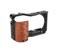 Compatibile con la gabbia Sony ZV-E10 | Impugnatura in legno, piastra a sgancio rapido, filettatura 1/4 3/8, slitta fredda, rig for vlogging(Cage Kit)
