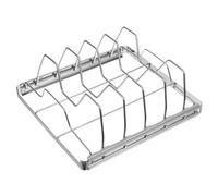 Compatibile con la griglia for costine in acciaio inossidabile Leeseph for barbecue, griglia for arrosti, ideale for barbecue all'aperto, forno