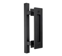 Compatibile con la maniglia for porta della stalla NAIERDI da 12 pollici | Montaggio ad incasso su due lati. Design resistente. Adatto alle porte scorrevoli della stalla.(Square Handle)