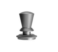 Compatibile con la molla autolivellante Muvna Ripple Tamper | Trama di base ondulata; pressa a molla; si adatta ai cestini standard(53mm,Silver-flat bottom)