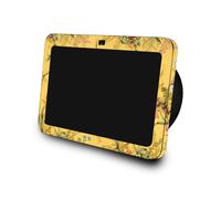 Compatibile con la pelle con Amazon Echo Show 8 (3a generazione 2023) - Fine in marmo giallo - Copertina di decalcomanie avvolgenti protettiva in vin