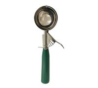 Compatibile con la pressa for paletta in acciaio inossidabile manico in plastica, scavatrice, for frutta, dessert, a prova di ruggine(Green-63mm)