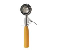Compatibile con la pressa for paletta in acciaio inossidabile manico in plastica, scavatrice, for frutta, dessert, a prova di ruggine(Yellow-53mm)