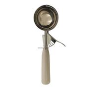 Compatibile con la pressa for paletta in acciaio inossidabile manico in plastica, scavatrice, for frutta, dessert, a prova di ruggine(Ivory White-66mm)
