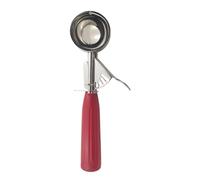 Compatibile con la pressa for paletta in acciaio inossidabile manico in plastica, scavatrice, for frutta, dessert, a prova di ruggine(Red-50mm)