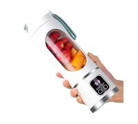 Compatibile con la ricarica domestica, spremiagrumi elettrico for ghiaccio tritato, motore potente, grande capacità, display digitale, tazza for succo da 450 ml(Purple)