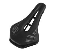 Compatibile con la sella for bicicletta WEST BIKING, antiscivolo, con naso corto, in pelle PU, sella for bici da strada cava, cuscino ergonomico e confortevole(Black)