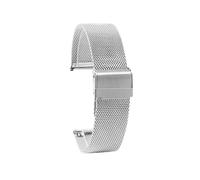 Compatibile con la serie Casio Small Square Lunar cinturino in acciaio inossidabile e catena for orologio Milan Mesh Belt(A-silver,22mm-width)