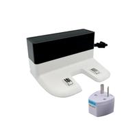 Compatibile con la stazione di ricarica for aspirapolvere robot T8 T9 N8 N9, base di ricarica bianca CH1833, alimentatore stabile con aggancio automatico, pezzo di ricambio(Dock add AU adapter)