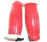 Compatibile Con Lambretta SX TV LI GP Coppia Impugnature Manubrio Rosso