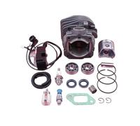 Compatibile con le motoseghe HUS 357/359, inclusi cilindri da 47 mm, pistoni, bobine di accensione, filtri 'olio, tubi, cuscinetti 'albero motore e paraoli.