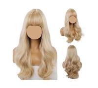 Compatibile Con Le Parrucche Sintetiche Ondulate Lunghe E Naturali Color Castano Sfumato Di ALAN EATON Frangia, For Uso Quotidiano Alle Feste, In Fibra Morbida Soffice Ad Alta Temperatura(LC270-1)