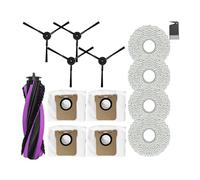 Compatibile con le parti dell'aspirapolvere robot JONR P20 Pro/JONR T5 Pro Filtro Hepa Panno for mocio Spazzola laterale principale Accessorio for parti dell'aspirapolvere(Dark Khaki)