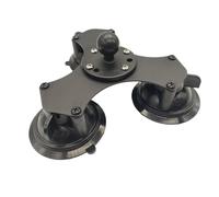 Compatibile con le videocamere GoPro - Base a ventosa a tripla torsione con testa a sfera da 1", supporto for blocco finestra con supporto a sfera da 1"(Triple Suction Cup)