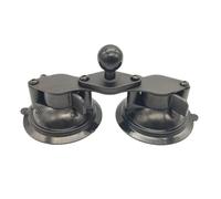 Compatibile con le videocamere GoPro - Base a ventosa a tripla torsione con testa a sfera da 1", supporto for blocco finestra con supporto a sfera da 1"(Dual Suction Cup)