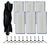 Compatibile con Lefant U180, M1, M2 Pro, M2 Plus, LS1, N3, OKP K8, K7 Robot Aspirapolvere Spazzola Principale, Spazzola Laterale, Filtri, Set da 17 Pezzi(B)